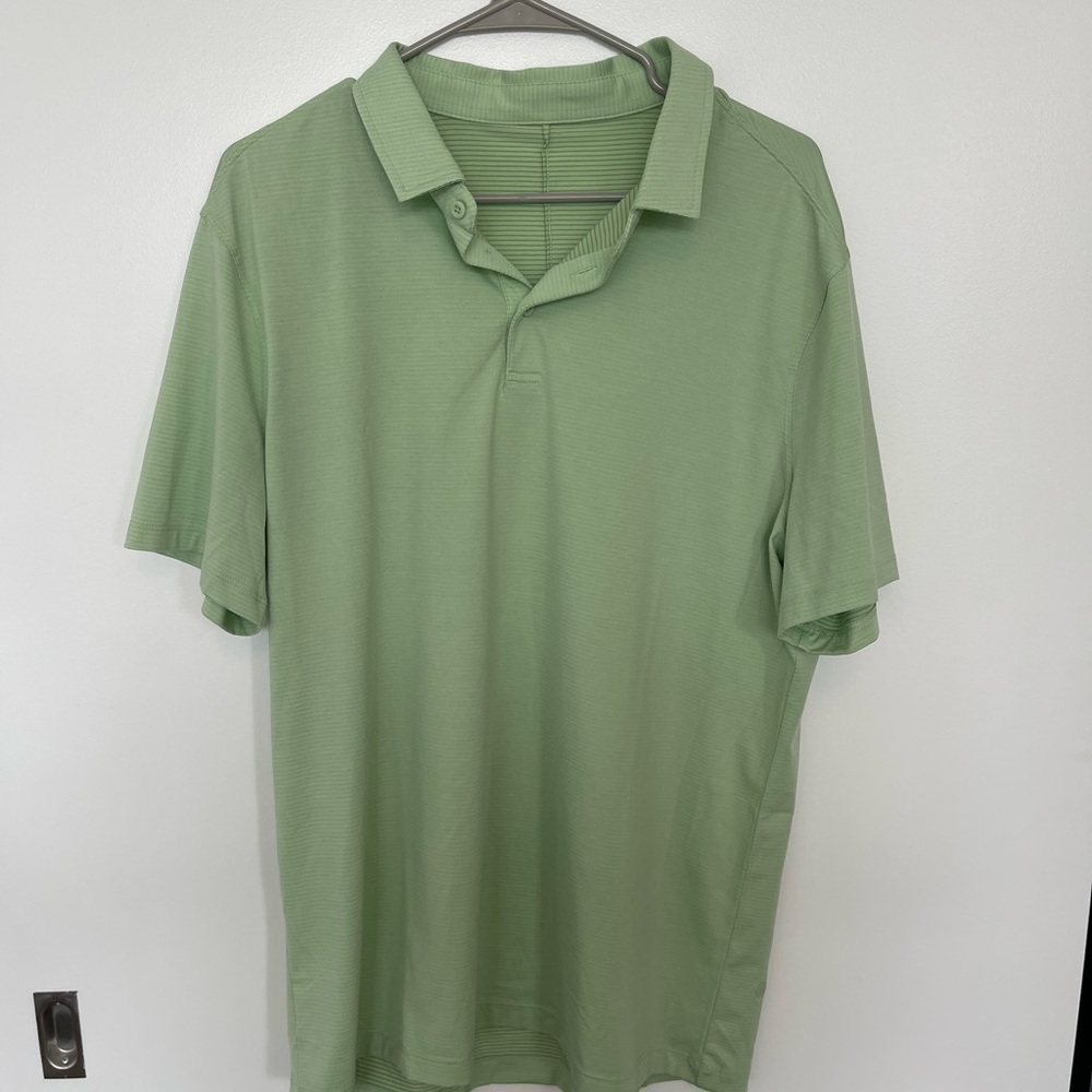 Lululemon Men's Green Polo Shirt